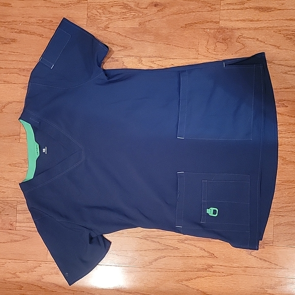 Carhartt Navy Scrub Top, XS - Picture 1 of 1